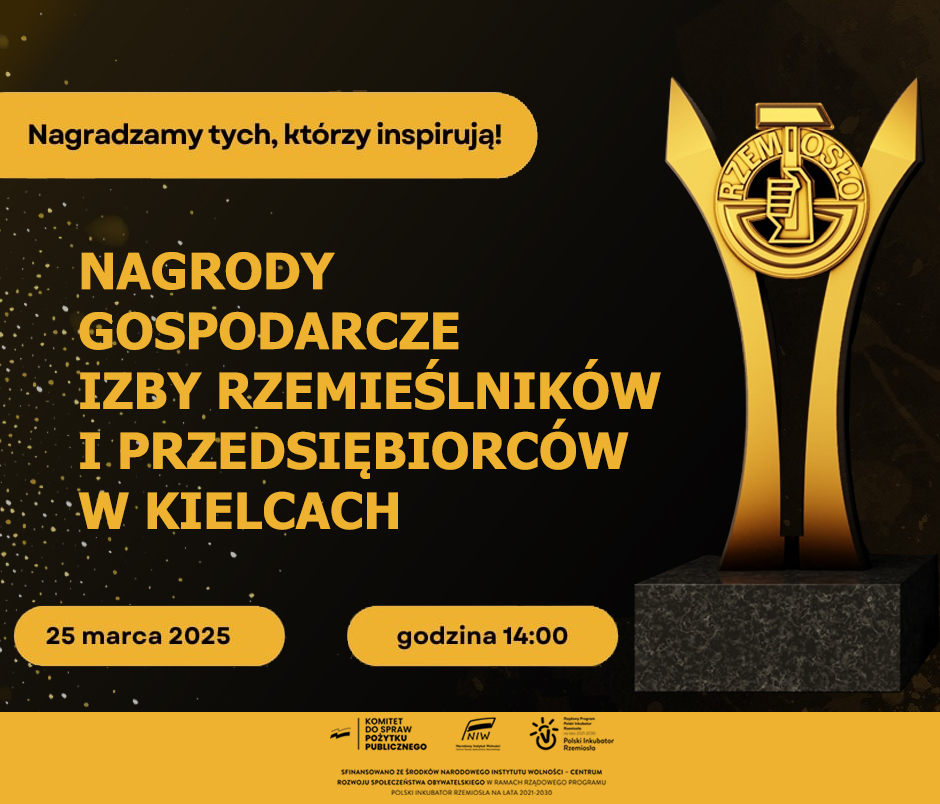 Pierwsza edycja - Nagrody Gospodarcze Izby Rzemieślników i Przedsiębiorców w Kielcach