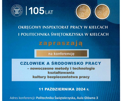 Zaproszenie na Konferencję - "Człowiek a środowisko pracy".